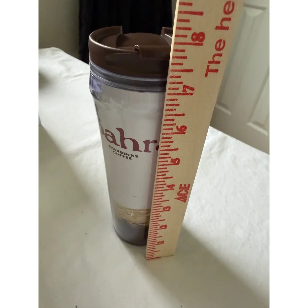 Starbucks Bahrain 2004 Global Icon City Series Travel Tumbler Mug 12oz Brown Lid